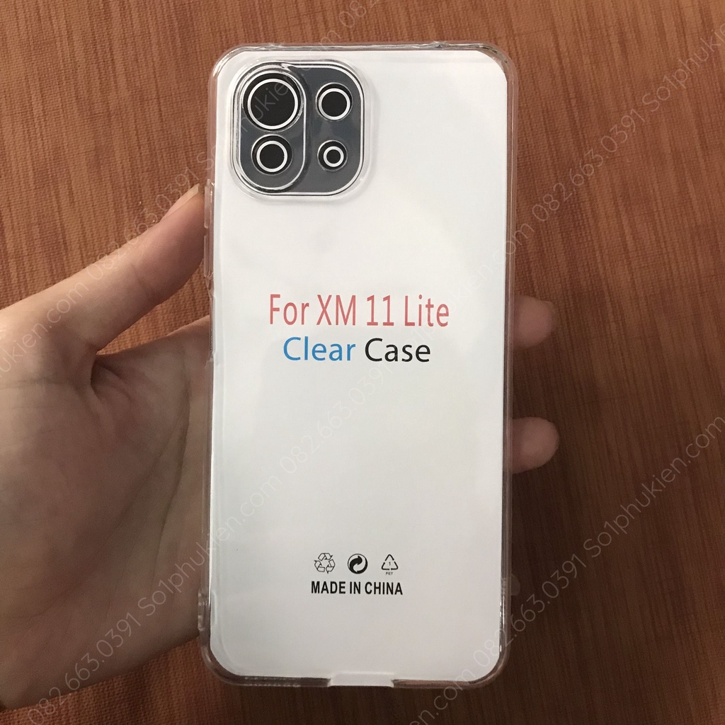 Ốp lưng Xiaomi Mi 11 Lite 4G / Mi 11 Lite 5G / Mi 11 lite 5G NE dẻo trong suốt, dẻo đen bảo vệ từng lỗ cam
