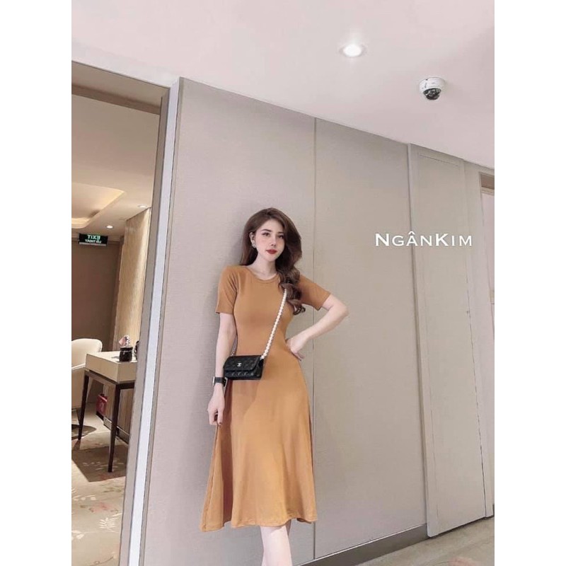 [Mã FAMAYWA2 giảm 10K đơn 50K] V237 VÁY TRƠN XOÈ CỘC TAY 5 MÀU | BigBuy360 - bigbuy360.vn