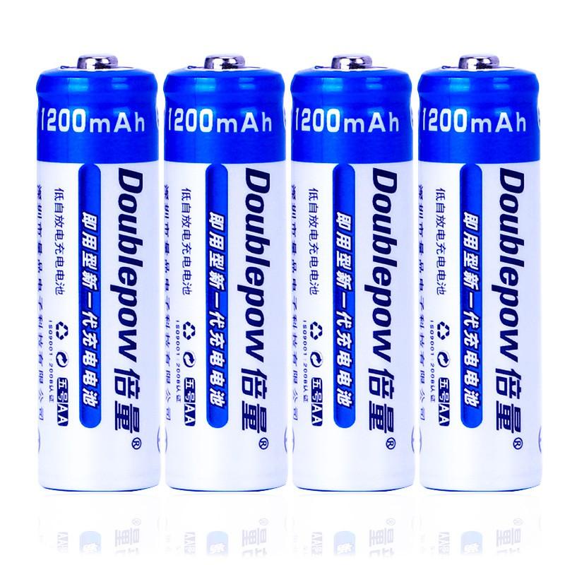 Bộ 04 Pin Sạc AA 1200mAh Doublepow (Hàng Chính Hãng)