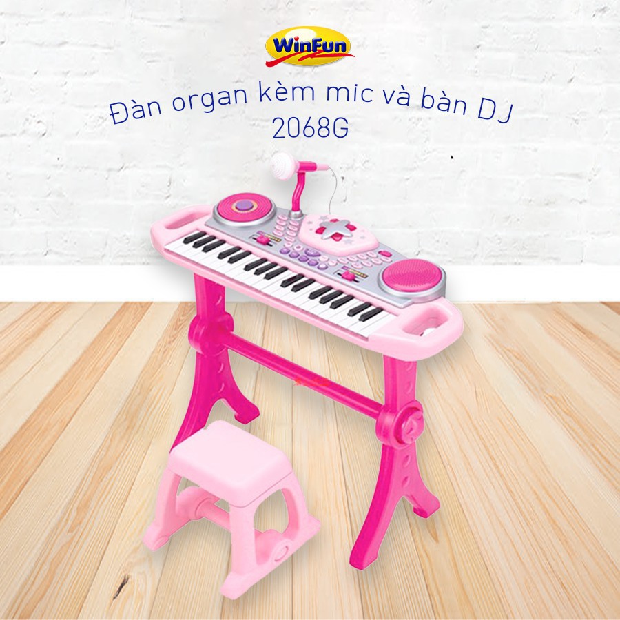 Đàn organ kèm mic và bàn DJ Winfun 2068G