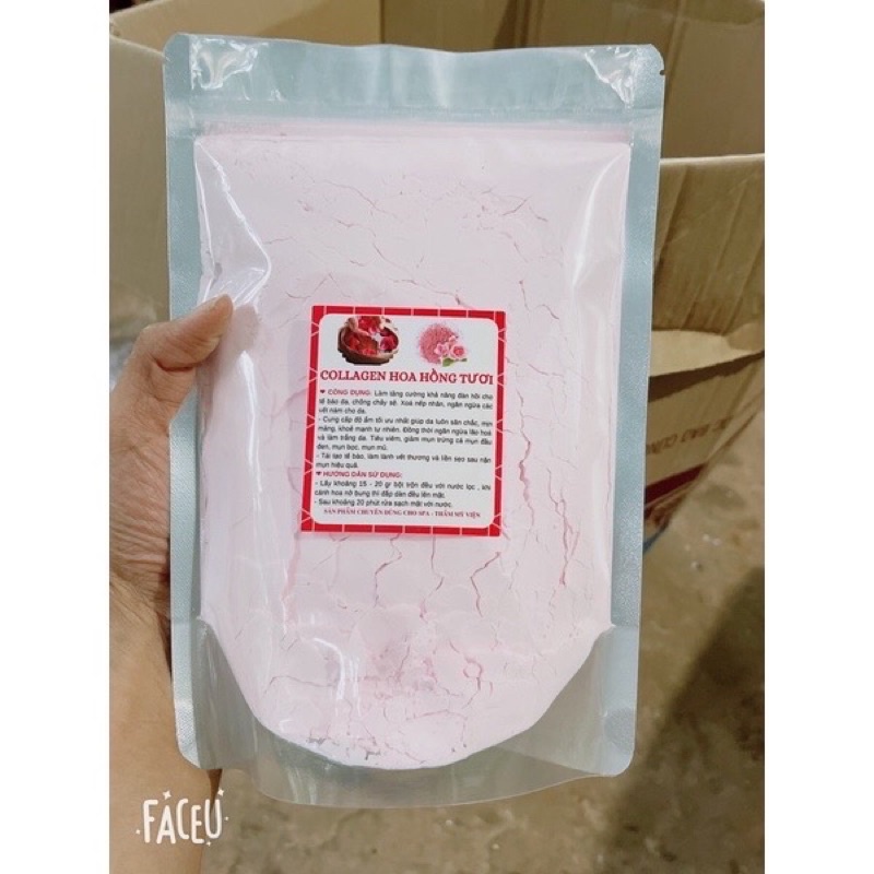 1kg mask dẻo hoa hồng handmad