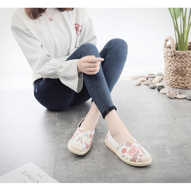 Giầy lười đế cao su phối màu trẻ trung - G032 | BigBuy360 - bigbuy360.vn