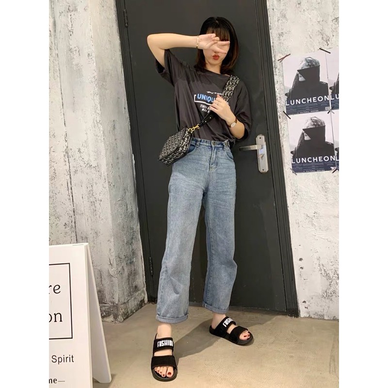 DÉP QUAI NAM NỮ UNISEX PHONG CÁCH FASHION HÀN QUỐC ĐI ĐƯỢC 2 KIỂU