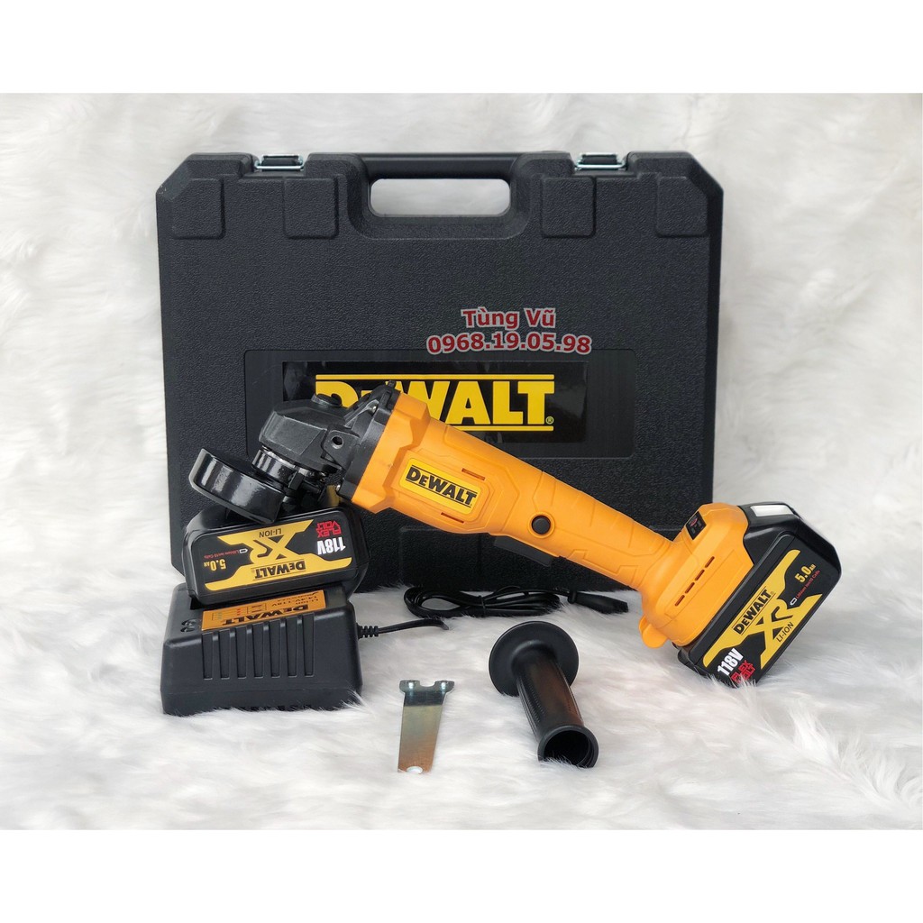 [FREESHIP] Máy mài pin DEWALT 118V 2 PIN không chổi than, Lõi Đồng - Máy mài Góc, Máy Cắt Đường kính 100mm