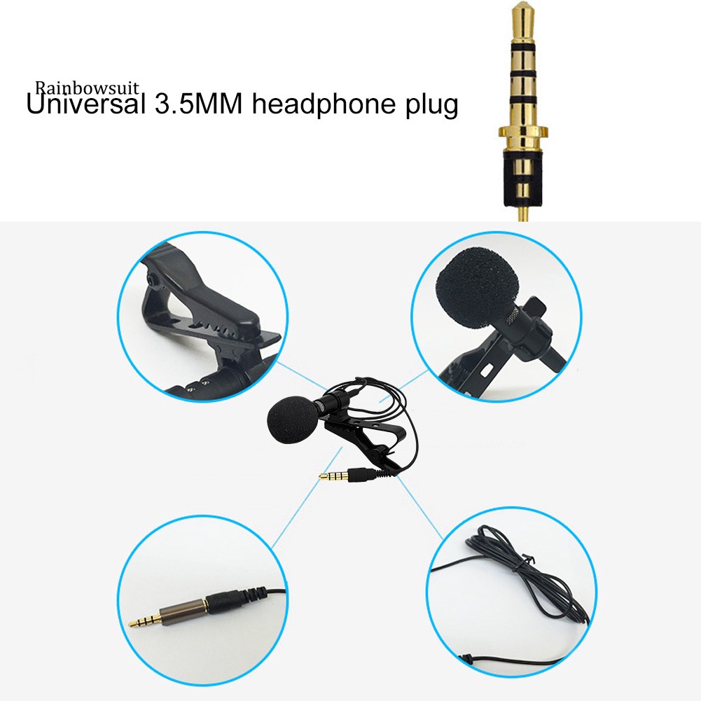 Micro Có Dây Giắc Cắm 3.5mm Thông Dụng Cho Điện Thoại / PC / Laptop