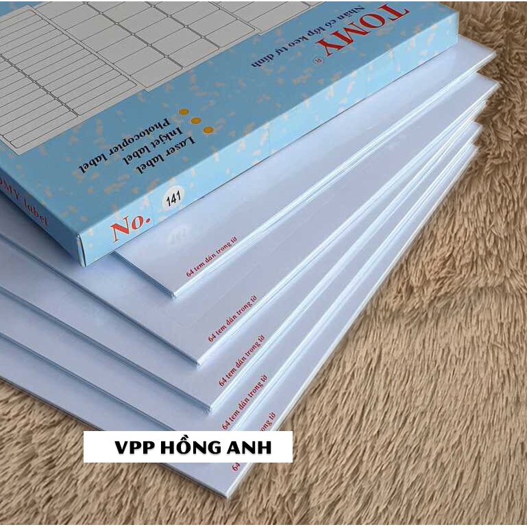 Giấy Decal Tomy A4 in mã vạch  No 140 đến No 149