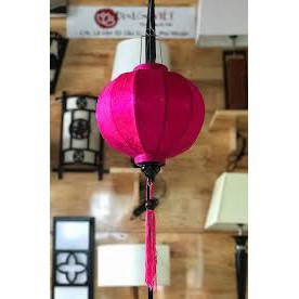 Lồng Đèn Hội An lụa tròn 30cm siêu đẹp dáng tròn