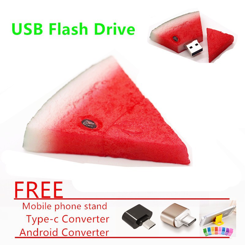 USB mini 8GB~1TB tạo hình miếng dưa hấu