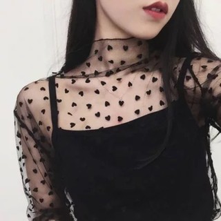 MS113 Áo lưới tiểu thư dài tay