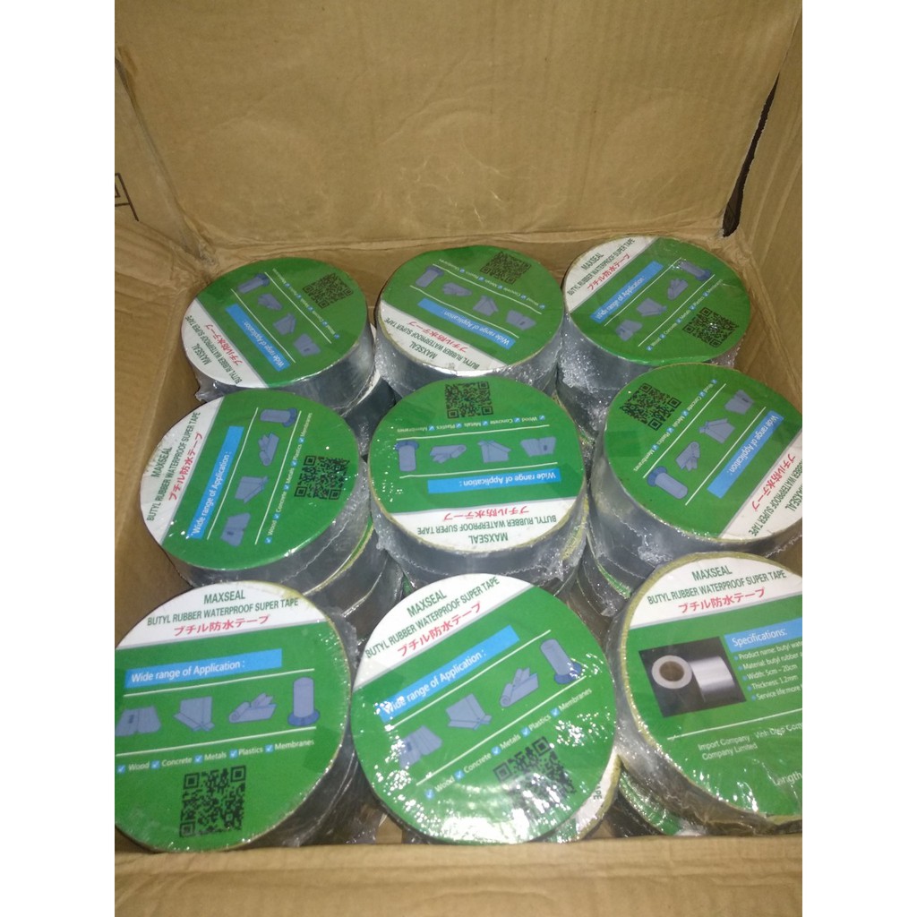 Băng keo chống thấm chống dột nhật bản maxseal bám dính trên mọi bề mặt mái tôn tường trần bê tông-băng dính chống thấm