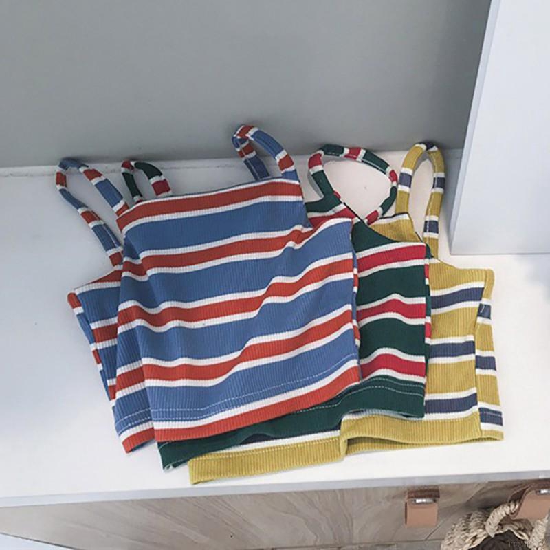 Áo hai dây chất liệu cotton phong cách Hàn Quốc xinh xắn dành cho bé gái