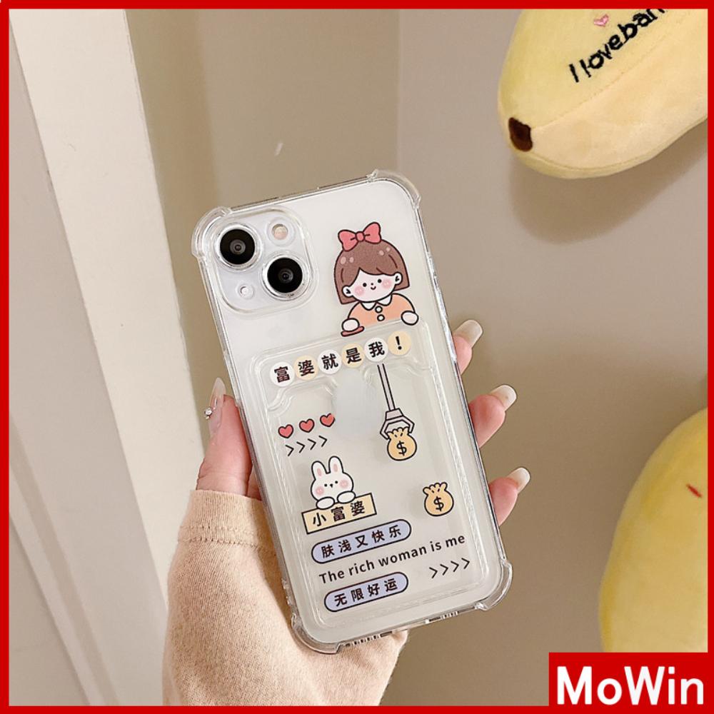 Ốp điện thoại silicone mềm chống sốc có ngăn đựng thẻ thích hợp cho iPhone 11 13 Pro Max 12 Pro Max 7 Plus XR