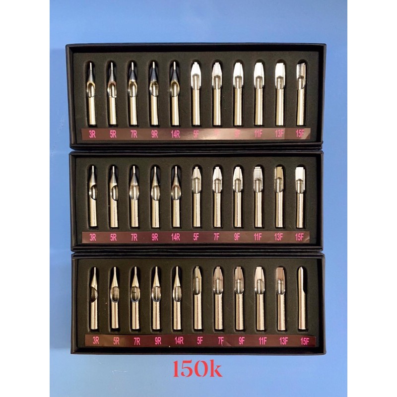 Set ngòi dẫn kim xăm bằng inox sử dụng nhiều lần