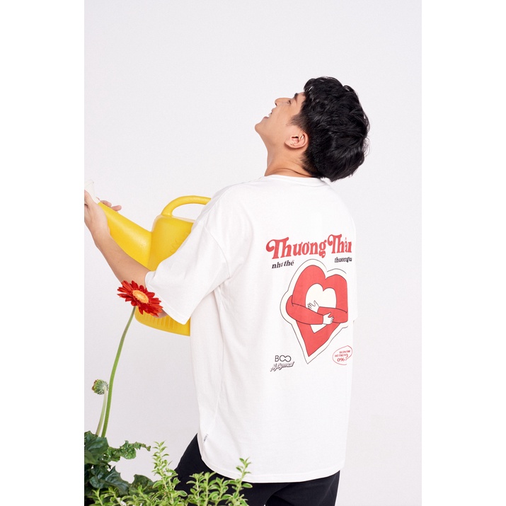 Áo Thun BOO Unisex Dáng Loose Rộng Vải Cotton In Graphic Ngày Mai