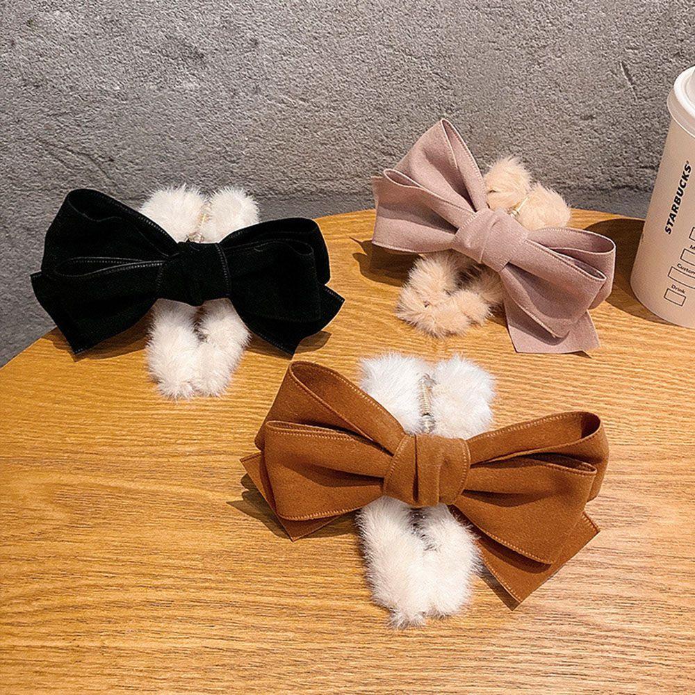 Kẹp Tóc Phối Lông Thời Trang Xinh Xắn Cho Nữ