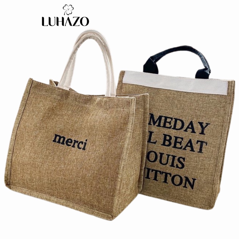Túi Cói Đi Biển LUHAZO Merci Someday Cực Hot Quảng Châu Chất Đẹp