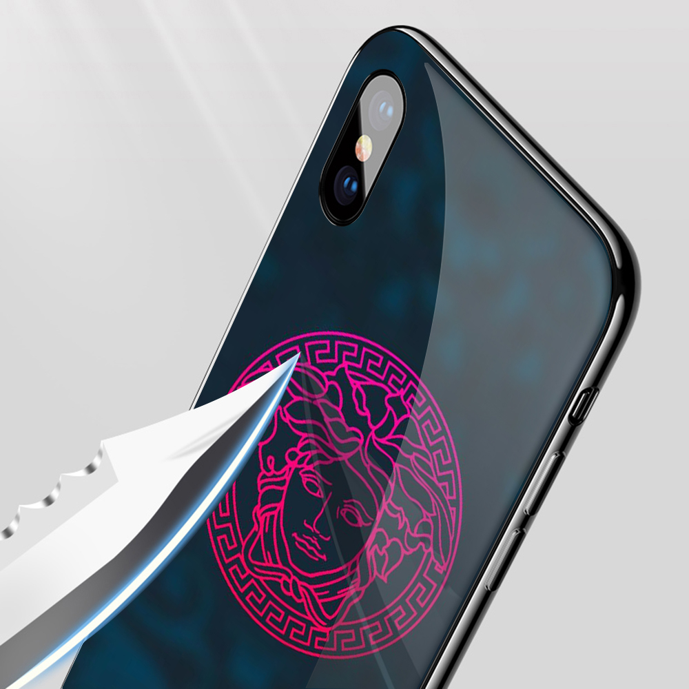 Q108 Versace logo iPhone SE 6 6s 7 8 Plus Xs 11 Pro Max X XR Tempered glass Soft Case | BigBuy360 - bigbuy360.vn