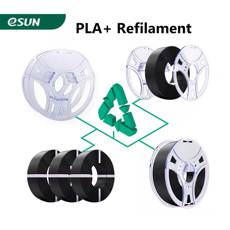 Nhựa in 3d ESUN Re-Filament PLA+ (không lõi) 1kg/Cuộn