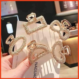 Set 5 cặp tóc ⚡FREESHIP⚡Bộ kẹp tóc nửa đầu ánh vàng lấp lánh thu hút ánh nhìn