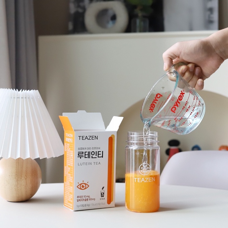 Trà Lutein tốt cho mắt Teazen Hàn Quốc hộp 5gx10 gói