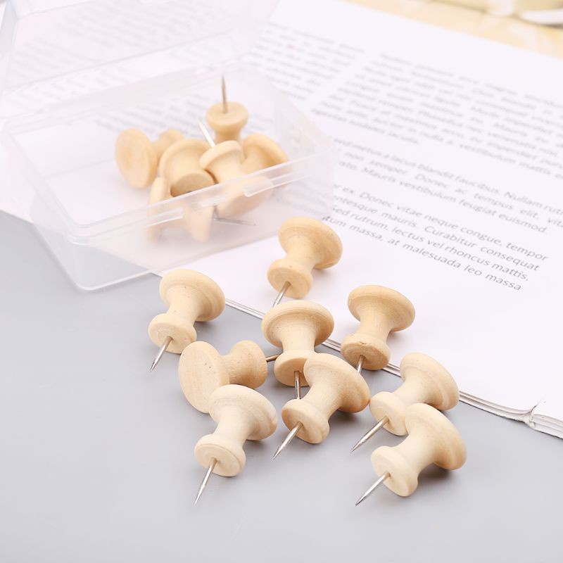 Set 15 Ghim Gỗ Gắn Ảnh Treo Tường Tiện Dụng
