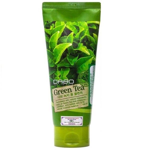 Sữa rửa mặt dành cho da dầu, da mụn từ trà xanh GREEN TEA DABO hÀN quốc 180ml/Hộp