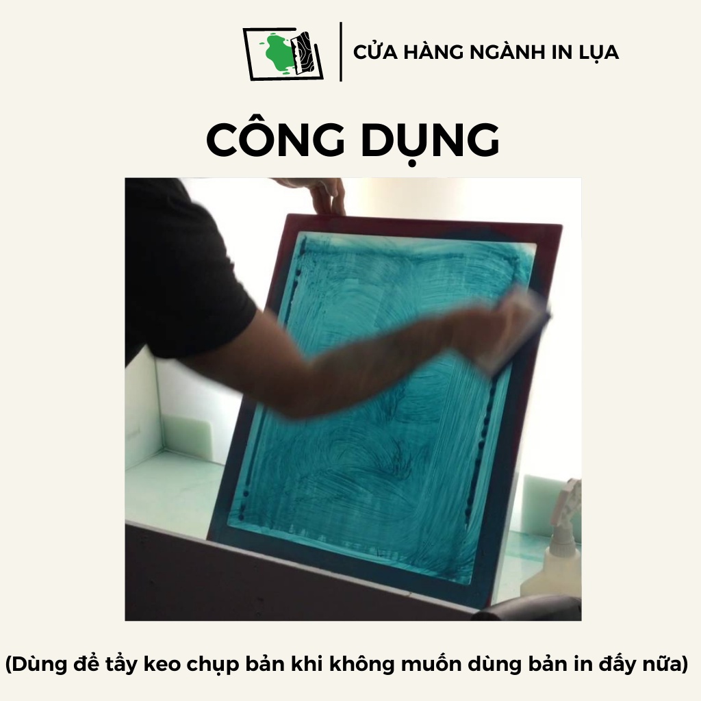 Combo 1kg Oxalic + 1kg Xút vảy + 100g thuốc tím tẩy keo chụp bản in lụa để tái sử dụng khung in lụa cho bản in lần sau