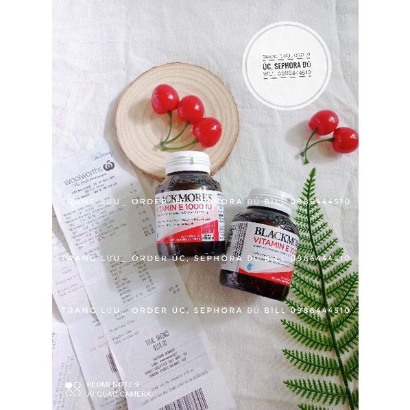 Vitamin E tự nhiên Blackmores Natural E 1000 | Thế Giới Skin Care