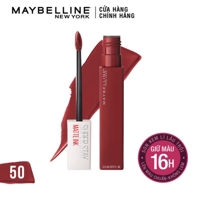 Son Kem Lì Maybelline New York Superstay Matte Ink 50 Voyager 5ml