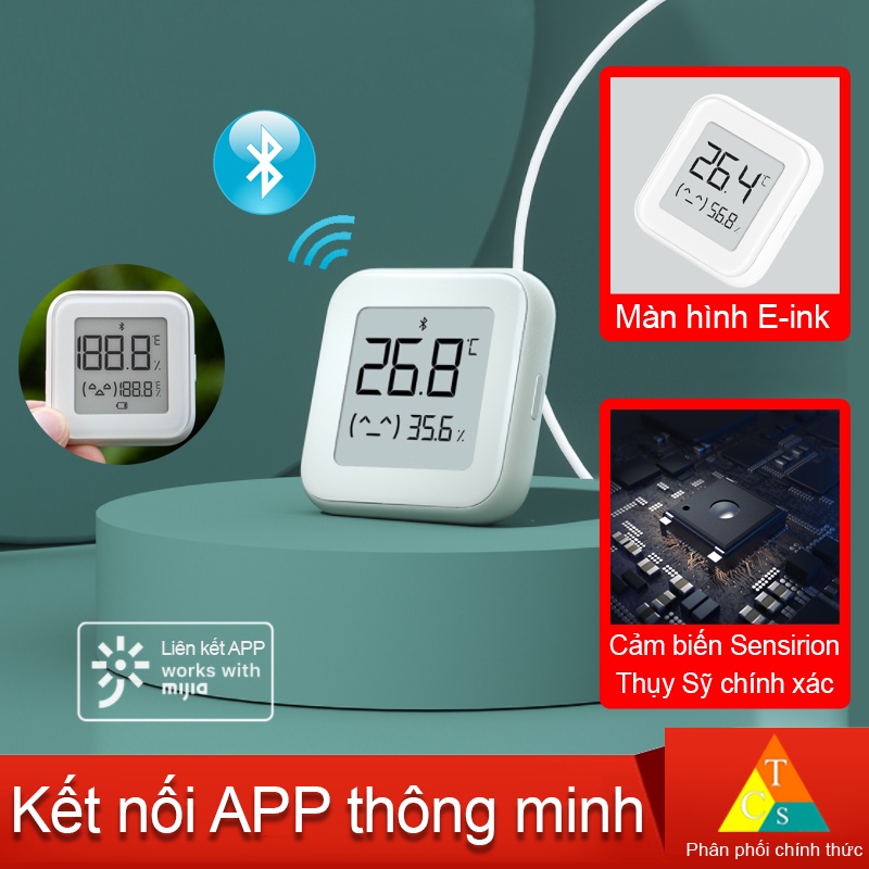 Nhiệt ẩm kế Bluetooth Xiaomi XMWSDJ04MMC kết nối App Mihome