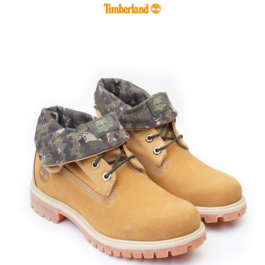 Giày Cổ Cao Nam Timberland Roll Top Màu Vàng TB0A21B1 | BigBuy360 - bigbuy360.vn