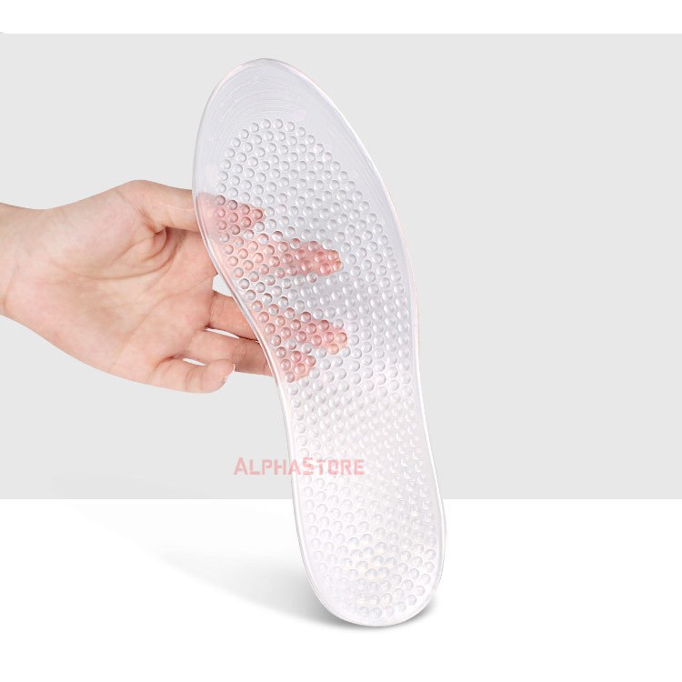 Cặp Lót Giày Massage Chân Silicon GEL Cao Cấp - Lót Chống Đau Chân Khi Đi Nhiều, Đứng Lâu, Dùng Cho Cả Giày Nam Và Nữ