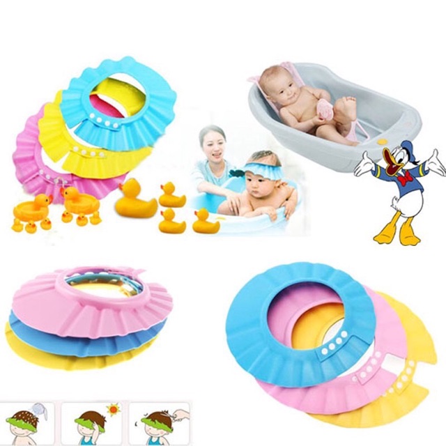 Mũ tắm chắn nước cho bé / mũ gội đầu chắn nước cho bé