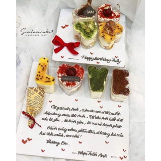 Set 10 Hộp mica chữ Love/i love u đựng bánh mouse,bộ khuôn mica chữ love