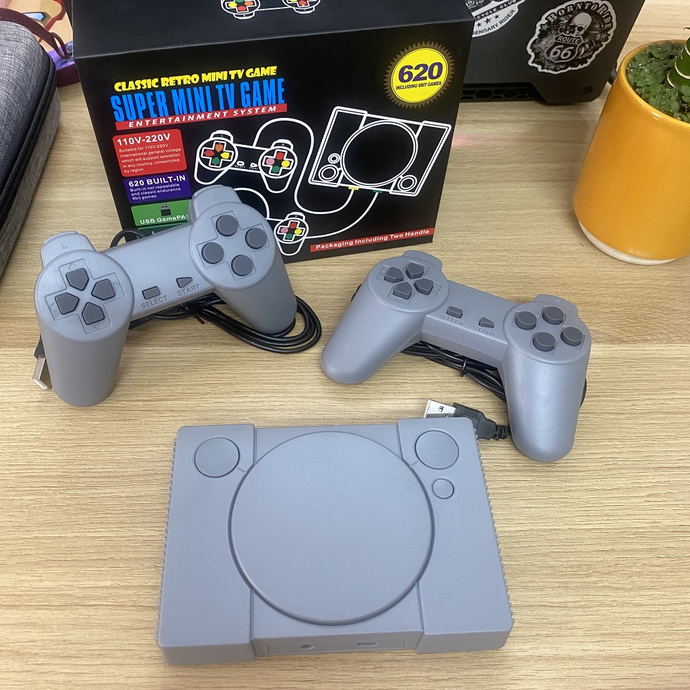 🔥BỘ 620 GAME HUYỂN THOẠI🔥 Máy Chơi Game 4 Nút Có Dây GameStation IB Tích Hợp 620 Games  Cổ Điển Kết Nối TV Cổng AV