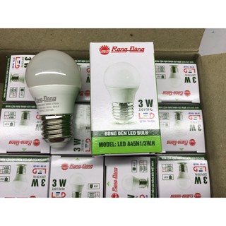 Bóng đèn ánh sáng vàng/trắng 3w Rạng Đông chui E27