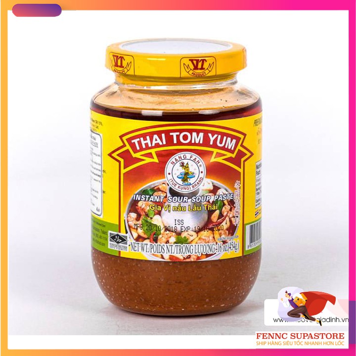 Gia vị lẩu Thái Tomyum Lobo gói 30g lọ thủy tinh 454g FENNC