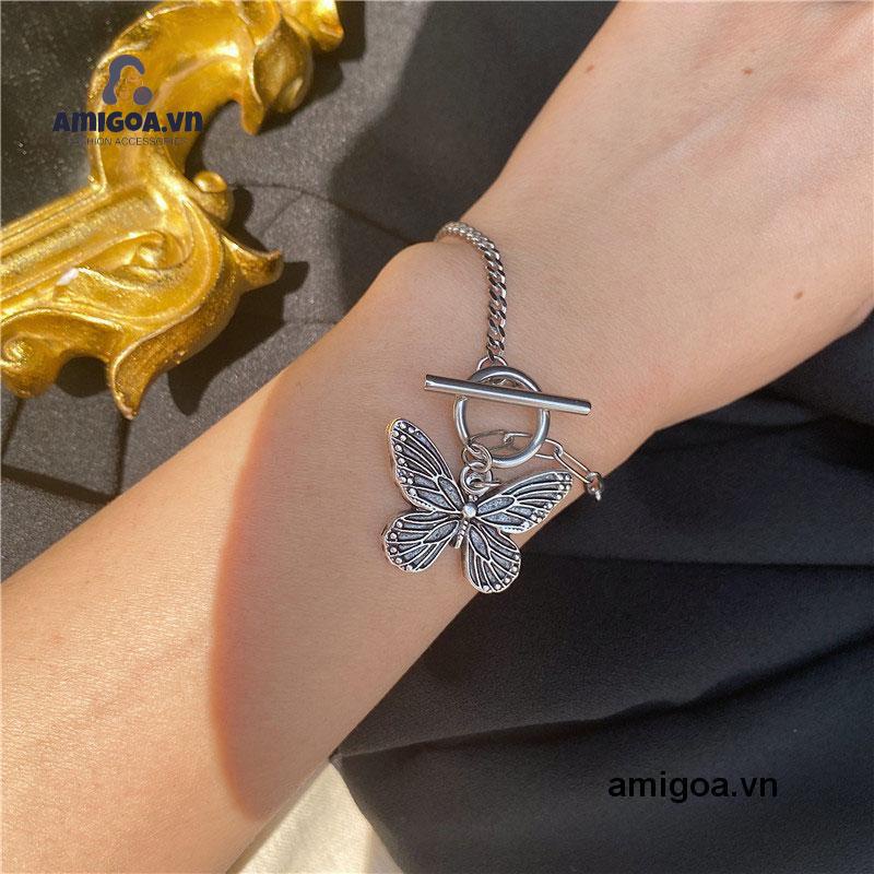 ✨✨Dây chuyền mặt bươm bướm nam nữ móc treo vòng cổ