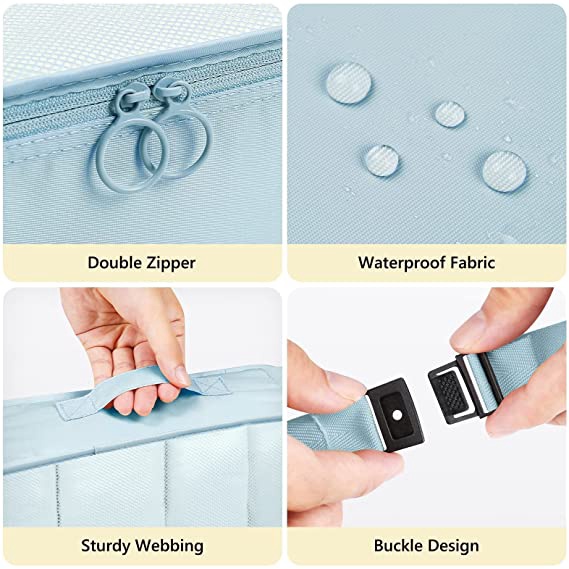 Bộ 7 Túi Đựng Đồ Du Lịch Phân Loại Ngăn Nắp Dành Cho Vali