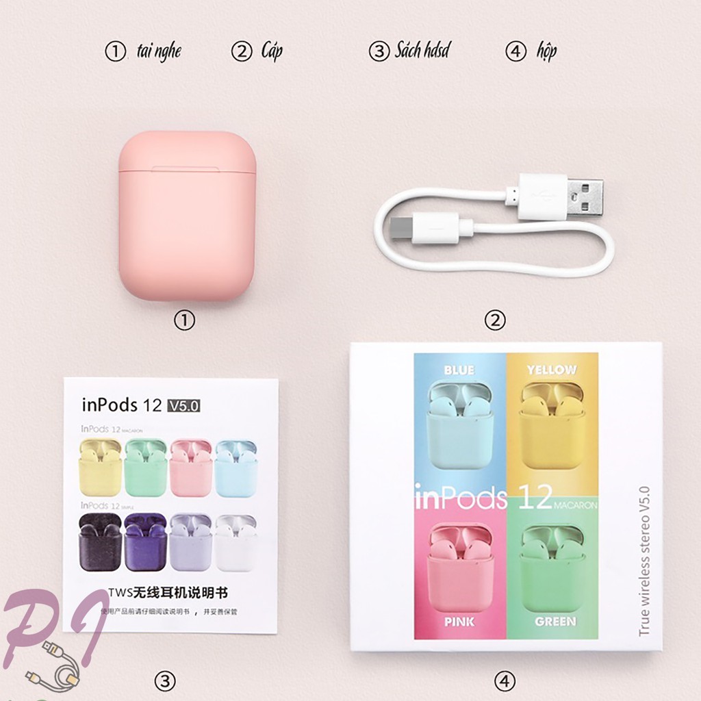 [Bán Lỗ Xả Kho] Tai nghe nhét tai không dây Bluetooth 5.0 TWS i12 thời trang cá tính | BigBuy360 - bigbuy360.vn