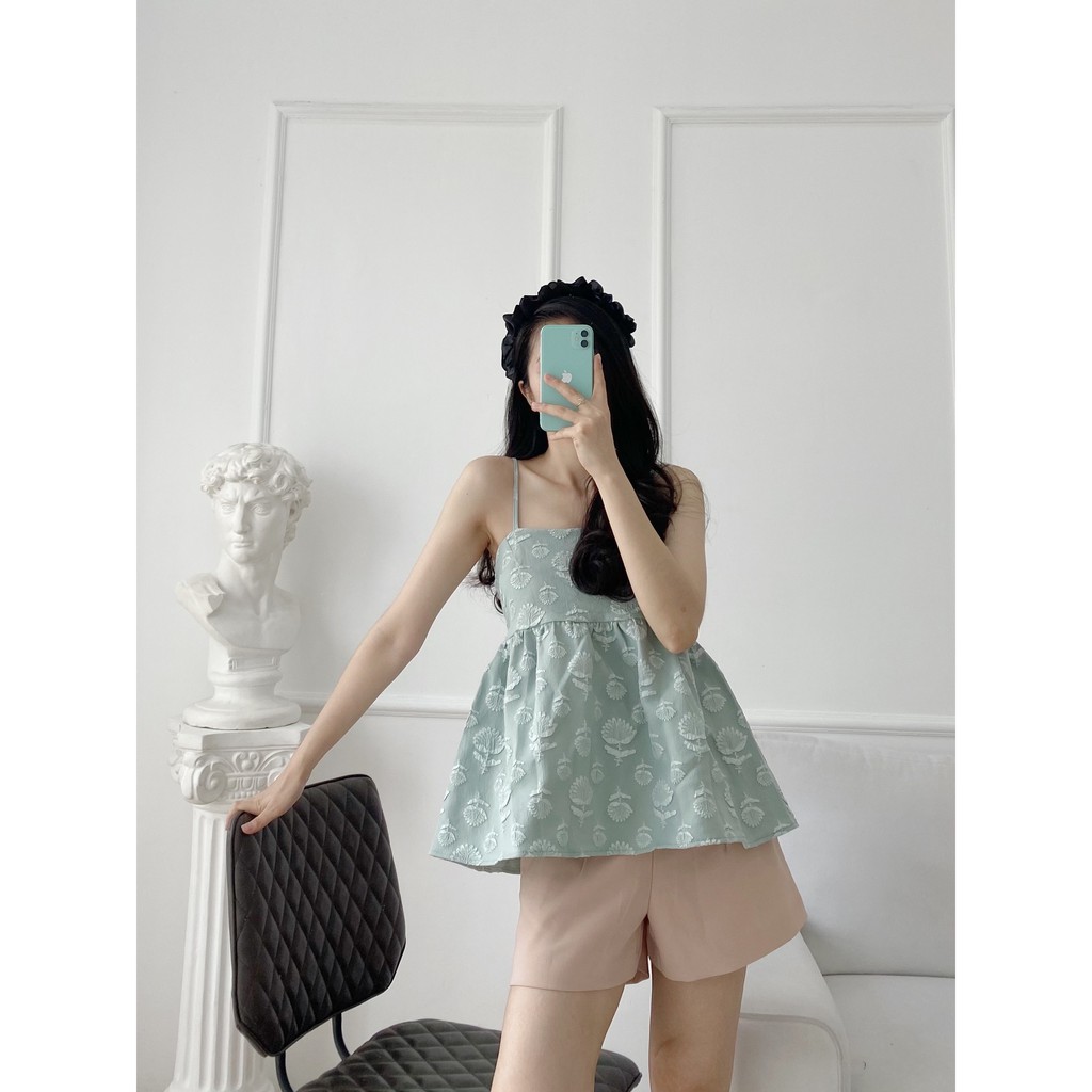 ÁO THIẾT KẾ - YA348 - LAURA PATTERN CAMI TOP