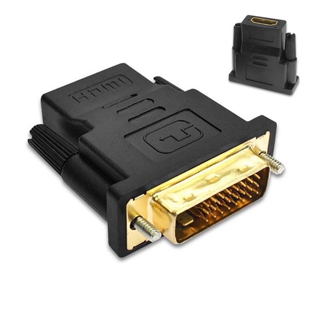 Đầu Chuyển DVI 24+1 Sang HDMI Âm Dùng Chuyển Card Trâu