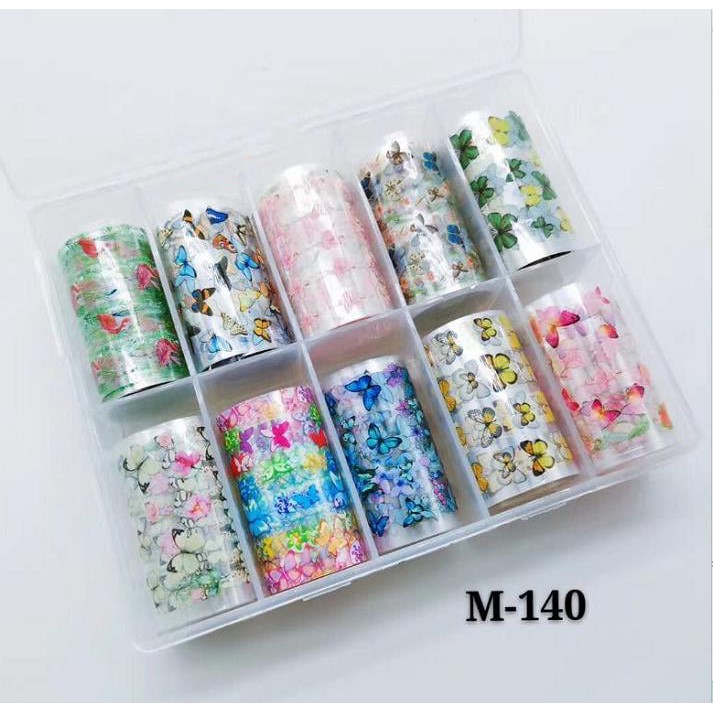 Foi hoa làm móng hộp 10 mẫu