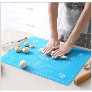 Tấm thảm lót nhào bột, trộn bột silicon chống dính, trượt làm bánh sữa chua, bao, quy, gạo, trân châu ... baking 50x40cm