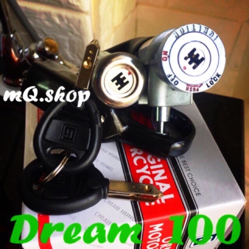 Bộ ổ khoá xe Dream 6 cạnh, Bộ khoá điện xe Dream 6 cạnh