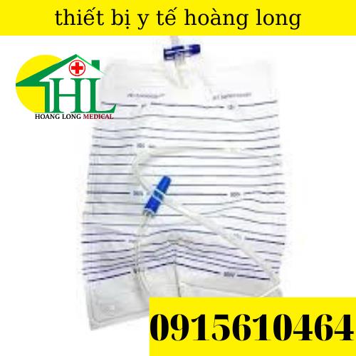 Combo 10 túi đựng nước tiểu van ngang y tế