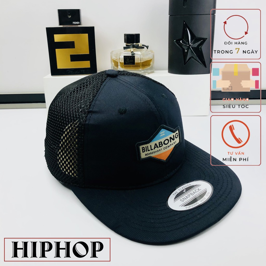 Mũ hiphop nam, nón snapback nam đẹp phối lưới, thoáng mát, siêu chất -MHH