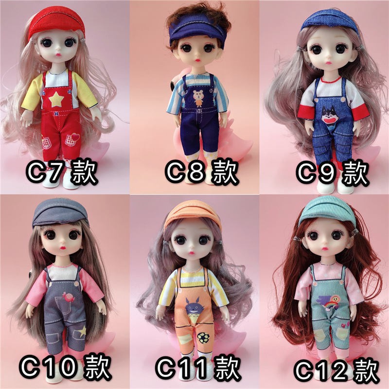 Bộ đồ chơi búp bê Barbie dễ thương 17cm 8 khớp có thể thay đổi thành 13 khớp kèm quần áo có thể mua riêng cho bé gái