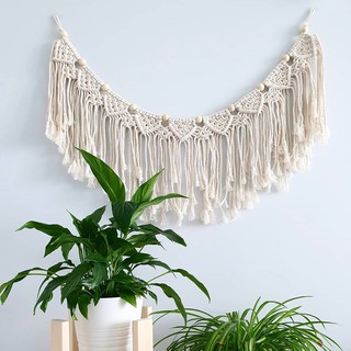 Dây treo tường macrame phong cách boho trang trí nhà cửa, quán cafe, tiệc sinh nhật