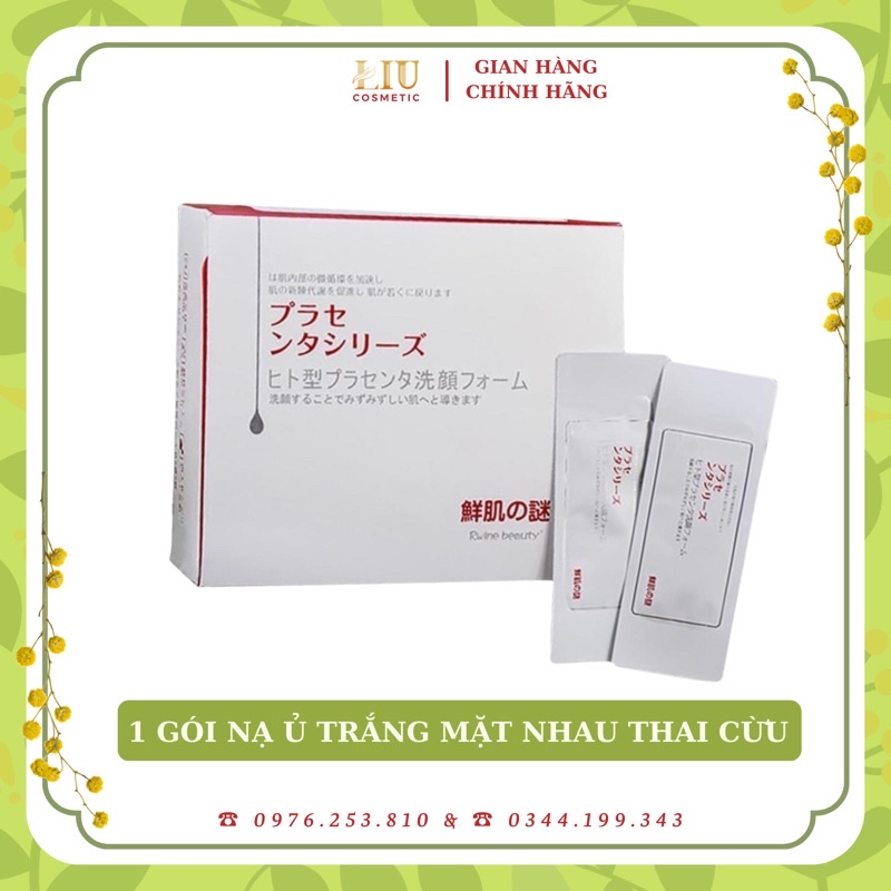 Lẻ Miếng Mặt Nạ Ủ Trắng Face Nhau Thai Cừu Nội Địa Nhật Placentex Extract - Trùm Giá Sỉ